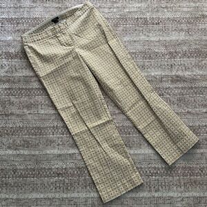 J.Crew Size 2 off white and tan City fit pants